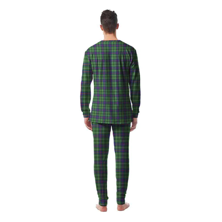 Scottish Duncan Modern Clan Tartan Pajama Set Men Back Side Tartan Plaid