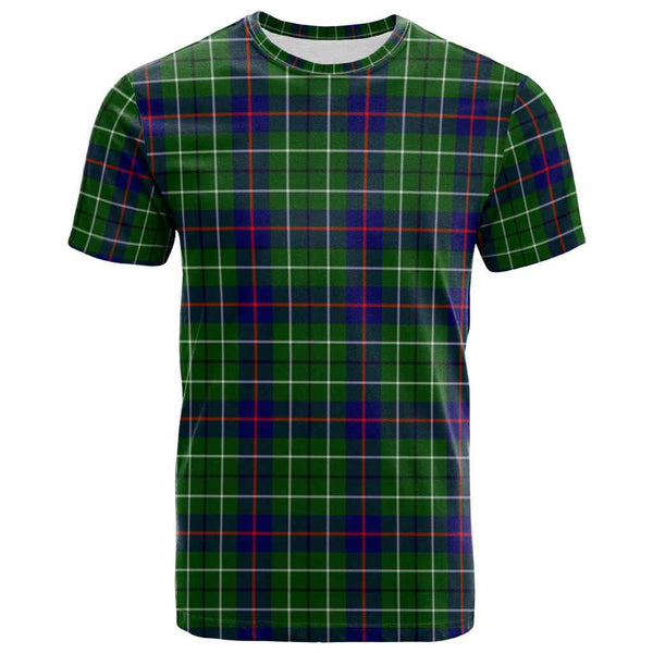 Scottish Duncan Modern Clan Tartan T-Shirt Front Side Tartan Plaid
