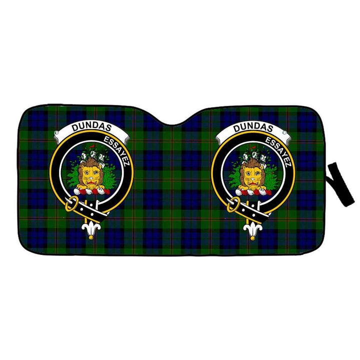Scottish Dundas Clan Crest Tartan Car Windshield Sun Shade Tartan Plaid 1