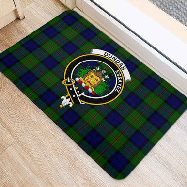 Scottish Dundas Clan Crest Tartan Door Mat Tartan Plaid 2