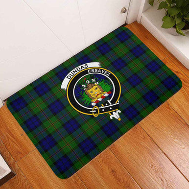 Scottish Dundas Clan Crest Tartan Door Mat Tartan Plaid 3