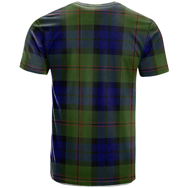 Scottish Dundas Clan Crest Tartan T-Shirt Back Side Tartan Plaid