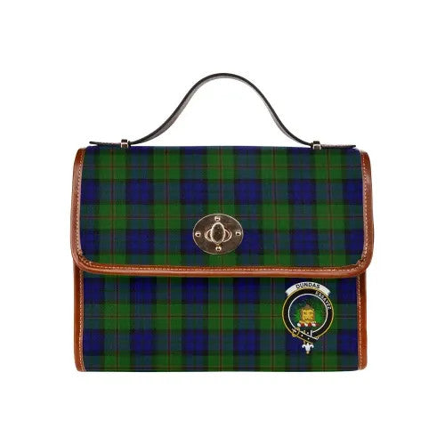 Scottish Dundas Clan Crest Tartan Waterproof Canvas Bag Tartan Plaid 1