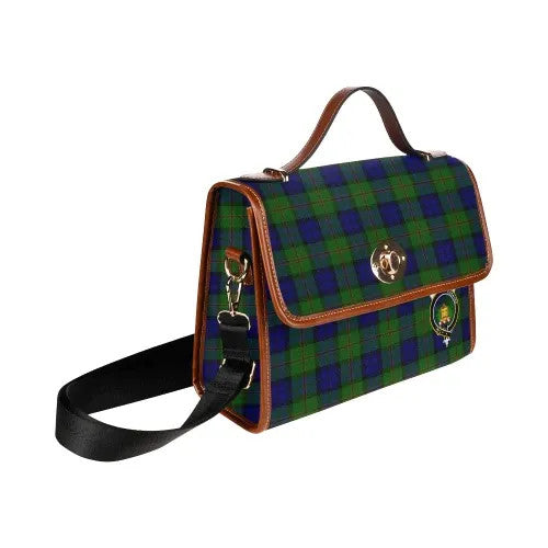 Scottish Dundas Clan Crest Tartan Waterproof Canvas Bag Tartan Plaid 3