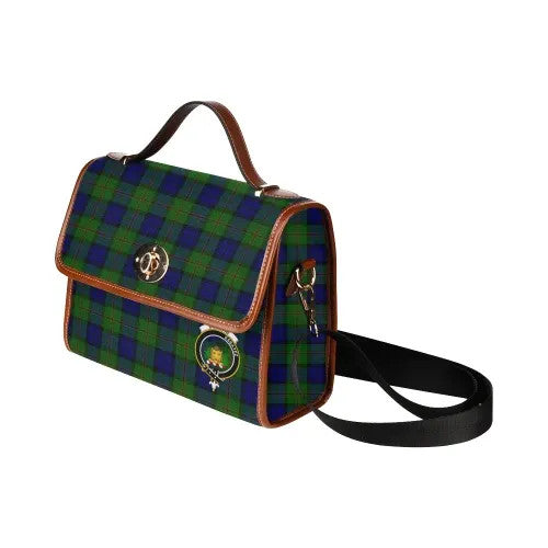 Scottish Dundas Clan Crest Tartan Waterproof Canvas Bag Tartan Plaid 4