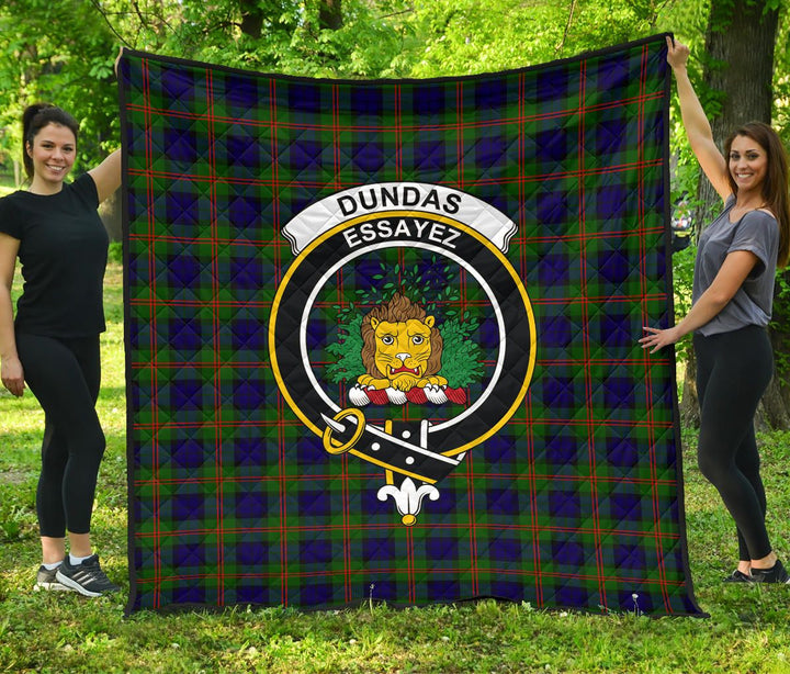 Scottish Dundas Modern 02 Clan Crest Tartan Quilt Tartan Plaid 1