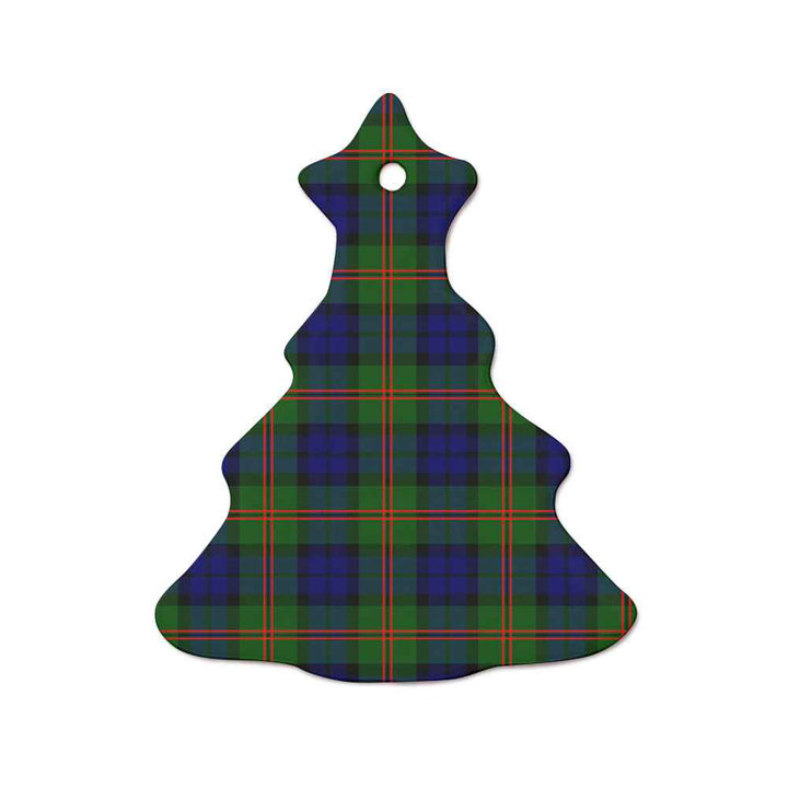 Scottish Dundas Modern 02 Clan Tartan Ceramic Ornament  Tree Shape Tartan Plaid