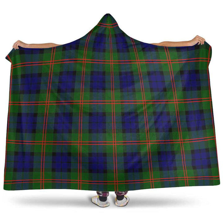 Scottish Dundas Modern 02 Clan Tartan Hooded Blanket Tartan Plaid 1
