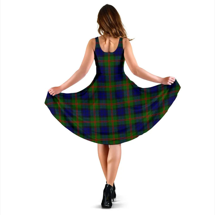 Scottish Dundas Modern 02 Clan Tartan Women Midi Dress