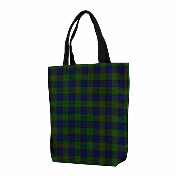 Scottish Dundas Modern Clan Tartan Canvas Bag With Shoulder Strap Tartan Plaid 1