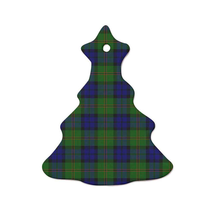 Scottish Dundas Modern Clan Tartan Ceramic Ornament  Tree Shape Tartan Plaid