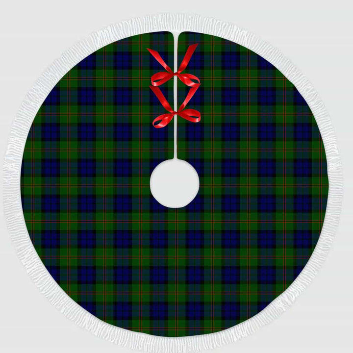 Scottish Dundas Modern Clan Tartan Christmas Tree Skirt Tassels 1 Tartan Plaid