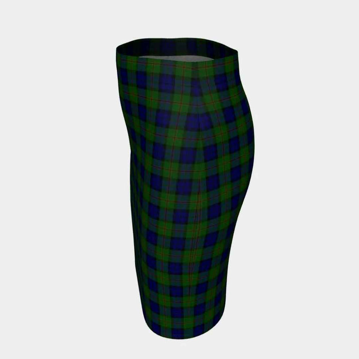 Scottish Dundas Modern Clan Tartan Fitted Skirt Tartan Plaid 2