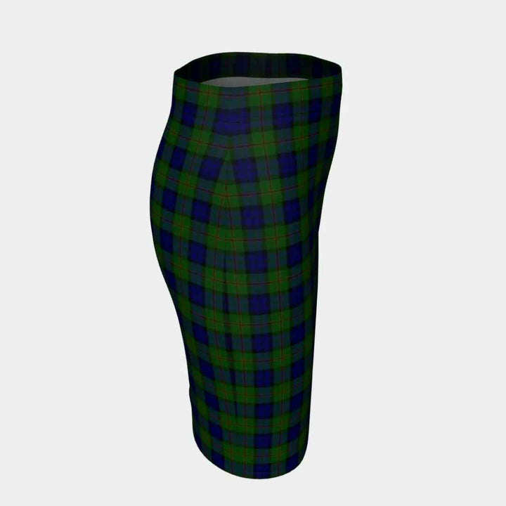 Scottish Dundas Modern Clan Tartan Fitted Skirt Tartan Plaid 3