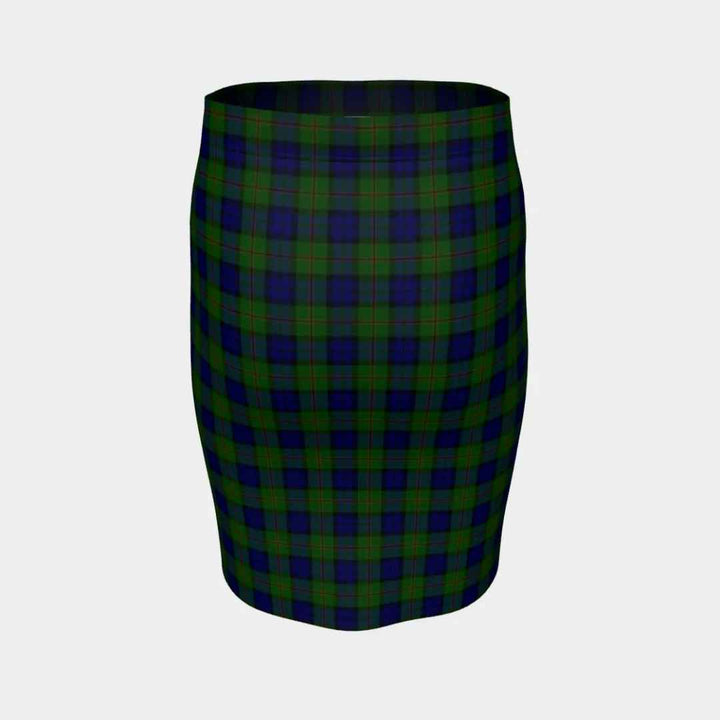 Scottish Dundas Modern Clan Tartan Fitted Skirt Tartan Plaid 4