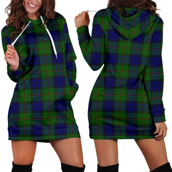 Scottish Dundas Modern Clan Tartan Hoodie Dress