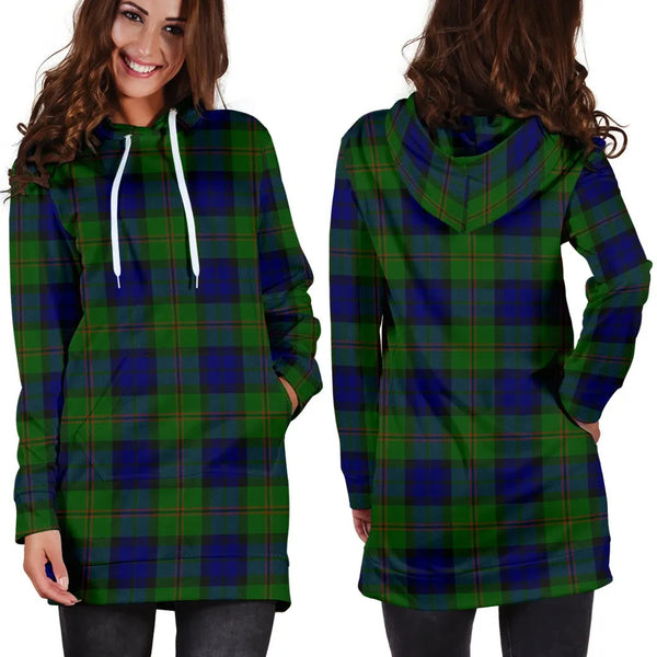 Scottish Dundas Modern Clan Tartan Hoodie Dress