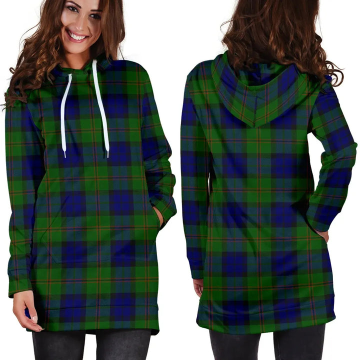 Scottish Dundas Modern Clan Tartan Hoodie Dress