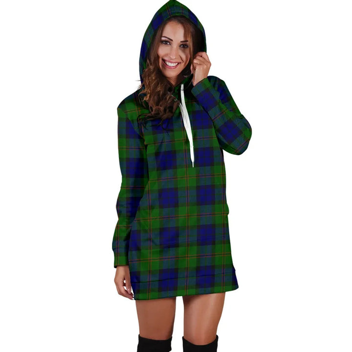 Scottish Dundas Modern Clan Tartan Hoodie Dress