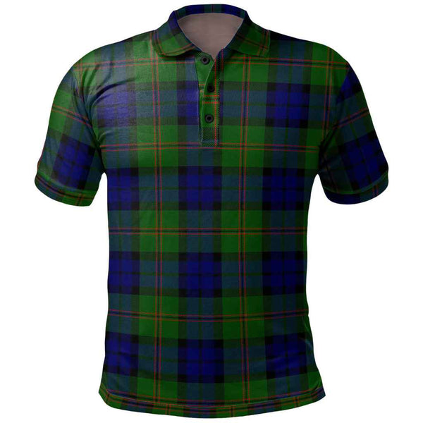 Scottish Dundas Modern Clan Tartan Polo Shirt Front Side Tartan Plaid