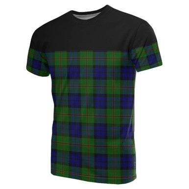 Scottish Dundas Modern Clan Tartan T-Shirt Horizontal Style Front Side Tartan Plaid