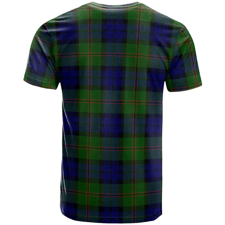 Scottish Dundas Modern Clan Tartan T-Shirt Back Side Tartan Plaid