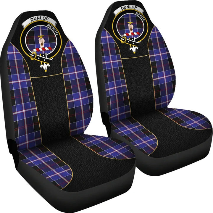 Scottish Dunlop Clan Crest Tartan Car Seat Covers - Special Style 4