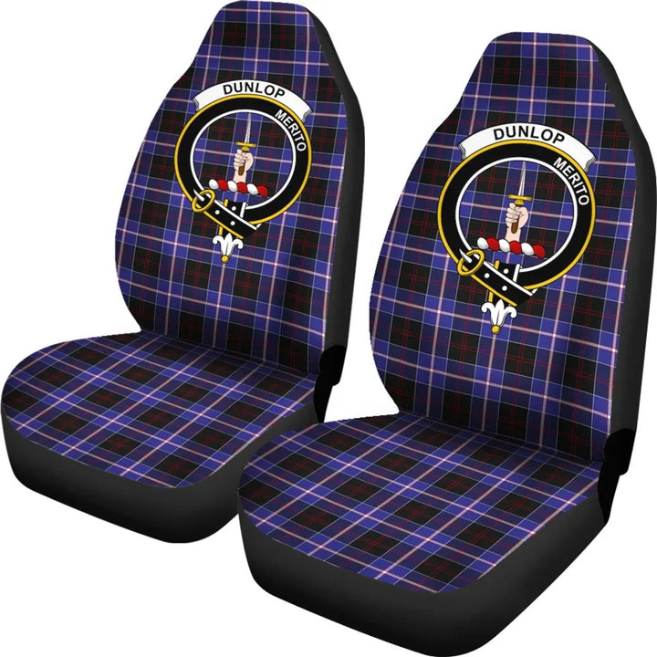 Scottish Dunlop Clan Crest Tartan Car Seat Covers 1