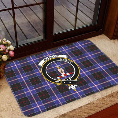 Scottish Dunlop Clan Crest Tartan Door Mat Tartan Plaid 1