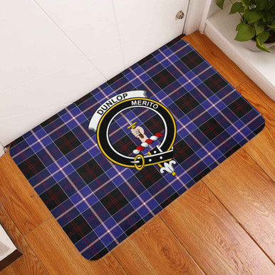 Scottish Dunlop Clan Crest Tartan Door Mat Tartan Plaid 3