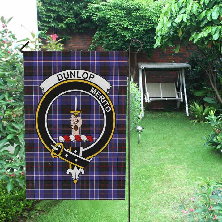 Scottish Dunlop Clan Crest Tartan Garden Flag Tartan Plaid 2