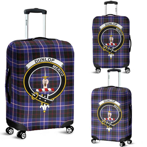 Scottish Dunlop Clan Crest Tartan Luggage Cover Tartan Plaid 1