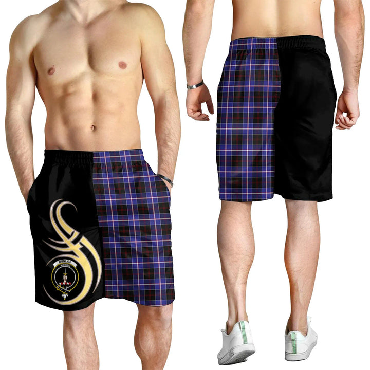 Scottish Dunlop Modern Clan Crest Tartan Believe in Me Men's Shorts