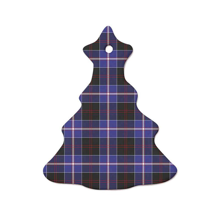 Scottish Dunlop Modern Clan Tartan Ceramic Ornament  Tree Shape Tartan Plaid