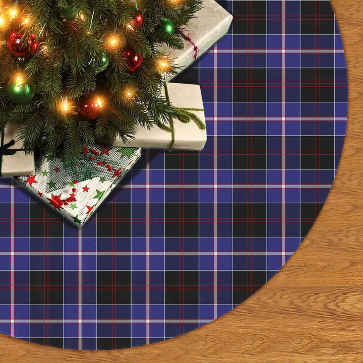 Scottish Dunlop Modern Clan Tartan Christmas Tree Skirt No Tassels 2 Tartan Plaid
