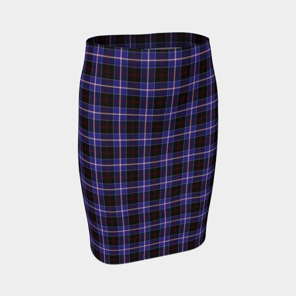 Scottish Dunlop Modern Clan Tartan Fitted Skirt Tartan Plaid 1
