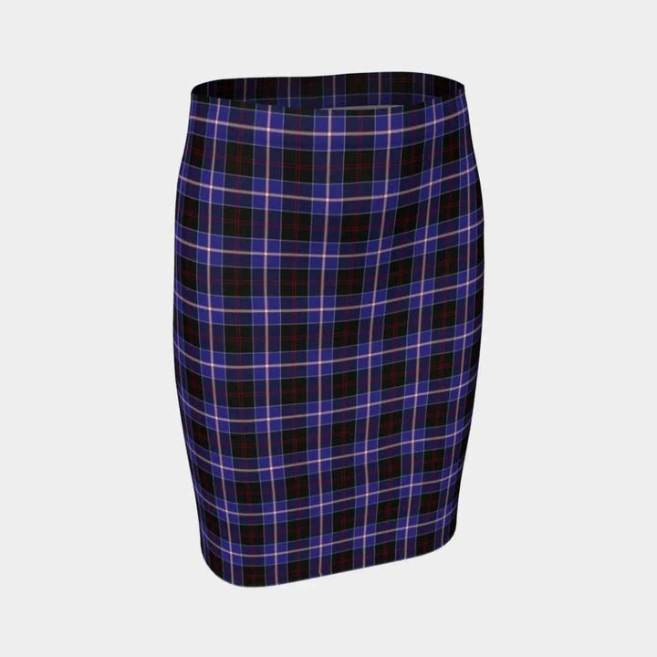 Scottish Dunlop Modern Clan Tartan Fitted Skirt Tartan Plaid 1