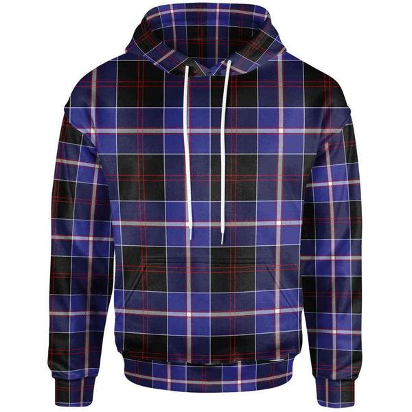 Scottish Dunlop Modern Clan Tartan Hoodie Front Side Tartan Plaid