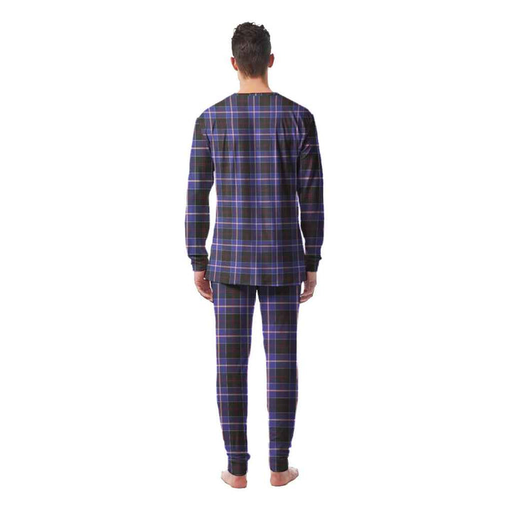 Scottish Dunlop Modern Clan Tartan Pajama Set Men Back Side Tartan Plaid