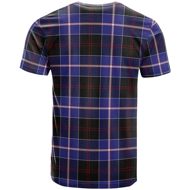 Scottish Dunlop Modern Clan Tartan T-Shirt Back Side Tartan Plaid