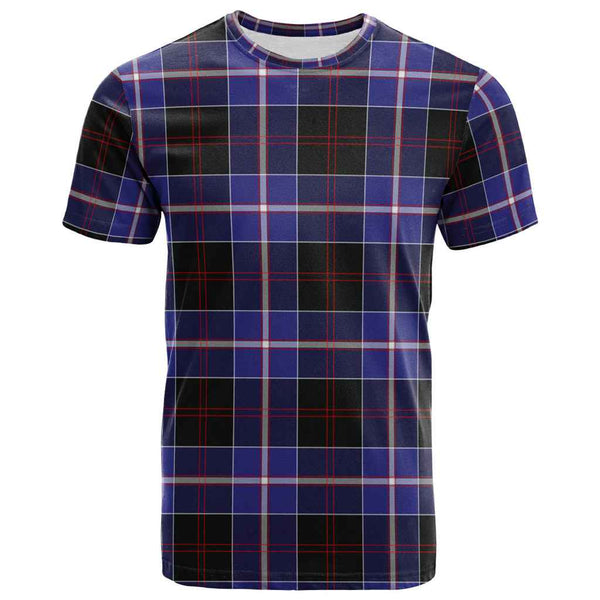 Scottish Dunlop Modern Clan Tartan T-Shirt Front Side Tartan Plaid