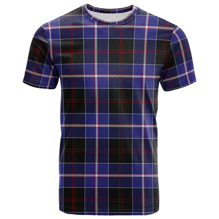 Scottish Dunlop Modern Clan Tartan T-Shirt Front Side Tartan Plaid