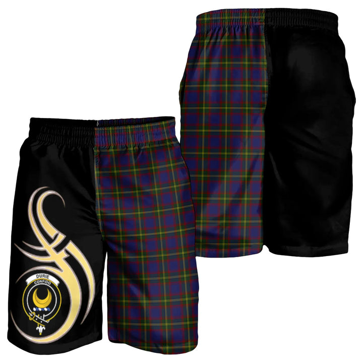 Scottish Durie Clan Crest Tartan Believe in Me Men's Shorts