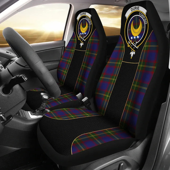 Scottish Durie Clan Crest Tartan Car Seat Covers - Special Style 1