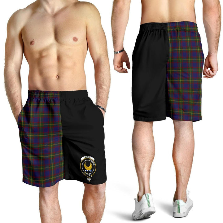 Scottish Durie Clan Crest Tartan Half of Me Men's Shorts