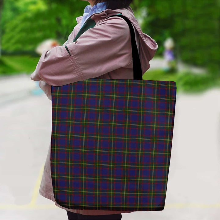 Scottish Durie Clan Tartan Canvas Bag With Shoulder Strap Tartan Plaid 2