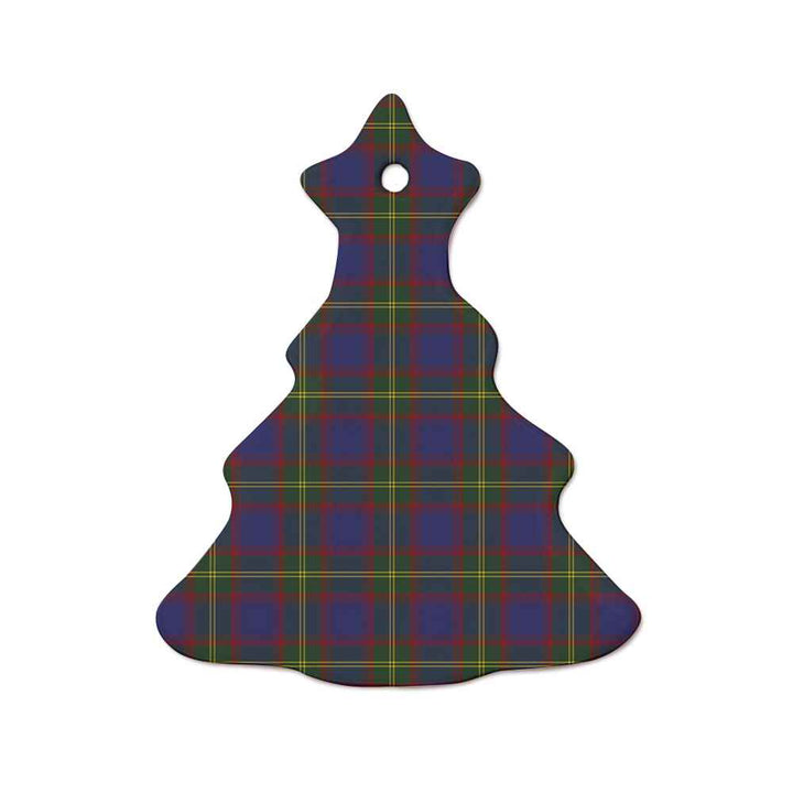 Scottish Durie Clan Tartan Ceramic Ornament  Tree Shape Tartan Plaid