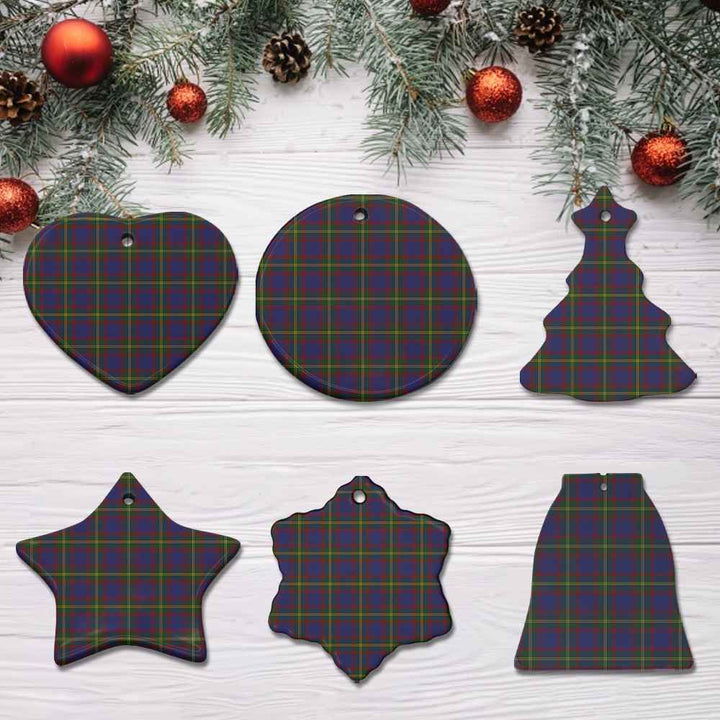 Scottish Durie Clan Tartan Ceramic Ornament All Tartan Plaid