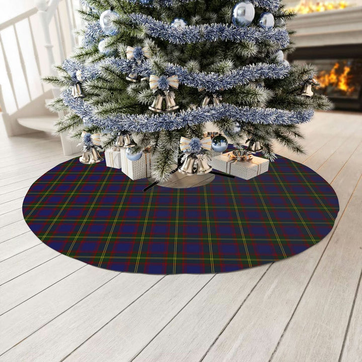 Scottish Durie Clan Tartan Christmas Tree Skirt No Tassels 3 Tartan Plaid