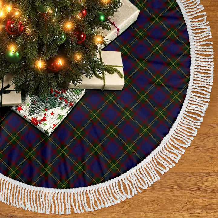 Scottish Durie Clan Tartan Christmas Tree Skirt Tassels 2 Tartan Plaid